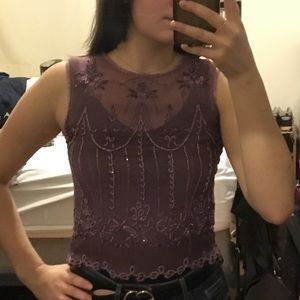 Beaded Vintage Top